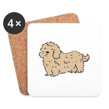 Bolognaise - Dessous de verre (lot de 4) - blanc - Devant