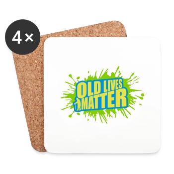 old lives matter Zitat - Untersetzer (4er-Set) - Weiß - Vorne