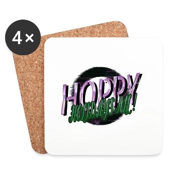 fairy tail present awkward cool bodybuilding - Coasters (set of 4) - white - Front