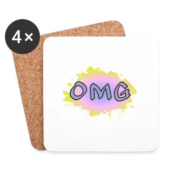 OMG - Untersetzer (4er-Set) - Weiß - Vorne