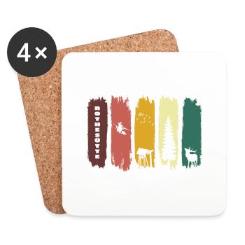 Südharz Merch - Rothesütte - Untersetzer (4er-Set) - Weiß - Vorne