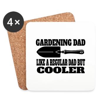 Garden Grandpa Hobby Gardener Grandfather Gardener - Coasters (set of 4) - white - Front