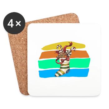 Christmas - Coasters (set of 4) - white - Front