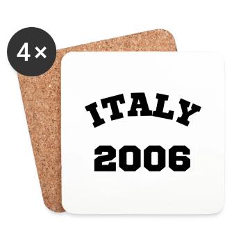 Italy2006 - Untersetzer (4er-Set) - Weiß - Vorne