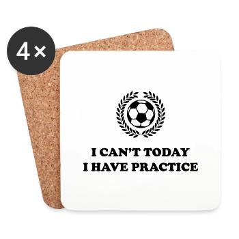 Football - Dessous de verre (lot de 4) - blanc - Devant