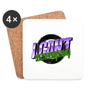 awesome happy biotech major - Coasters (set of 4) - white - Front
