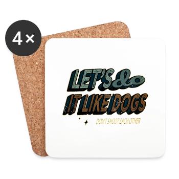 quote disarmament counterculture funny quote funny - Coasters (set of 4) - white - Front