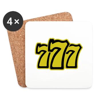 777 - Dessous de verre (lot de 4) - blanc - Devant