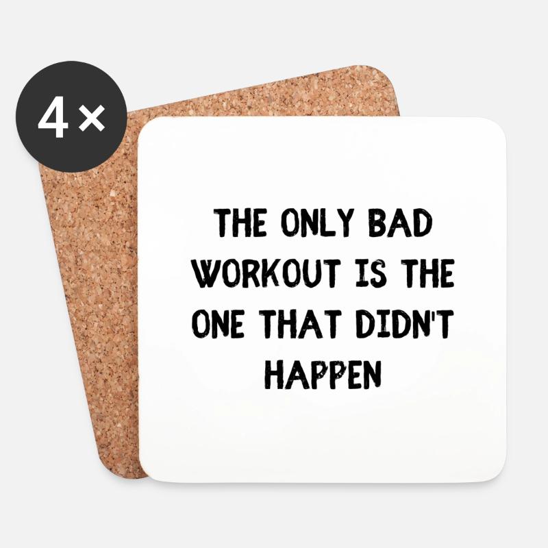 Poor training - Coasters (set of 4) - white