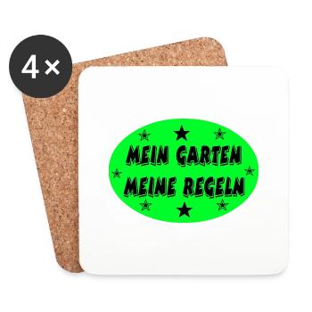 Garten - Untersetzer (4er-Set) - Weiß - Vorne