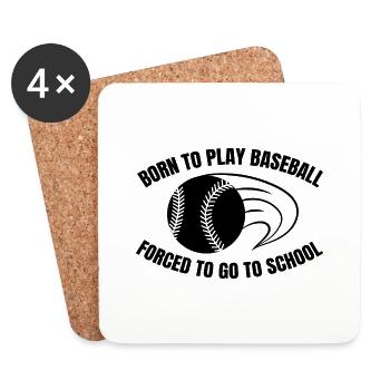 Baseballteam Baseball Baseballspieler Baseballer - Untersetzer (4er-Set) - Weiß - Vorne