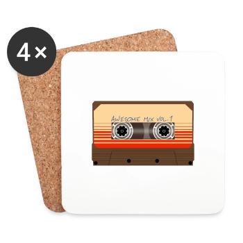 Awesome Mix - Coasters (set of 4) - white - Front
