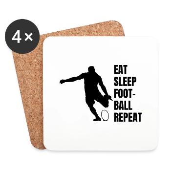 Football Player Football Coach American Football - Coasters (set of 4) - white - Front