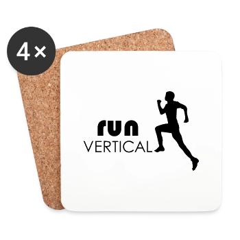 Marathon Triathlon Running Jogging Biking Cycling - Coasters (set of 4) - white - Front
