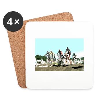 BMX - Coasters (set of 4) - white - Front
