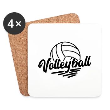 volleyball - Coasters (set of 4) - white - Front