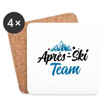Après-Ski Team - Coasters (set of 4) - white - Front