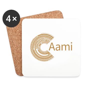 Pour Aami - Dessous de verre (lot de 4) - blanc - Devant