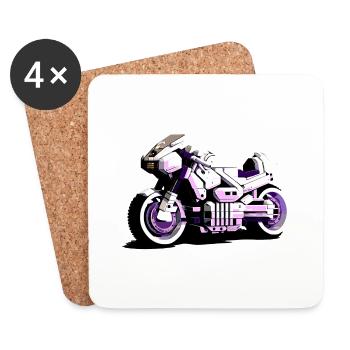 The bike of the future for every motorcyclist - Coasters (set of 4) - white - Front