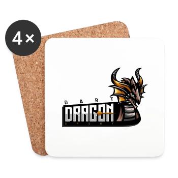 Darts Sport Dragon - Coasters (set of 4) - white - Front