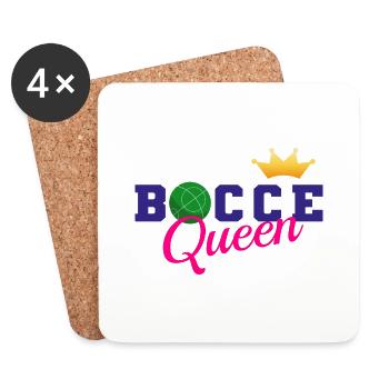 Bocce Bocci Colorful Balls Player I Gift - Coasters (set of 4) - white - Front