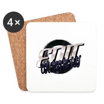 Cups Statement Birthday Book Author Bday Write - Coasters (set of 4) - white - Front