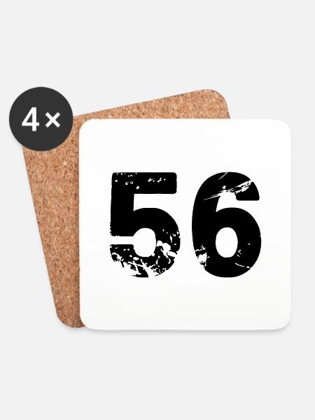 56 - Coasters (set of 4) - white