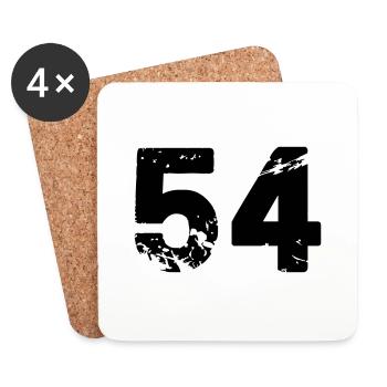 54 - Untersetzer (4er-Set) - Weiß - Vorne