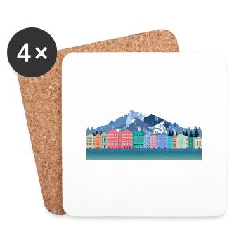 Ses miséricordes sont nouvelles chaque matin Vie urbaine Christ - Dessous de verre (lot de 4) - blanc - Devant