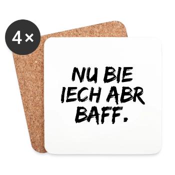 Erzgebirge Erstaunt Lustig - Untersetzer (4er-Set) - Weiß - Vorne