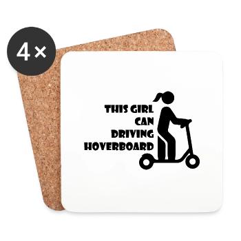 E-Scooter Roller Scooter - Coasters (set of 4) - white - Front