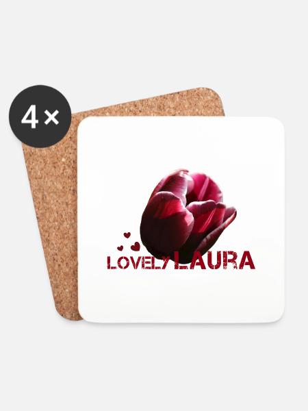 Laura - Untersetzer (4er-Set) - Weiß