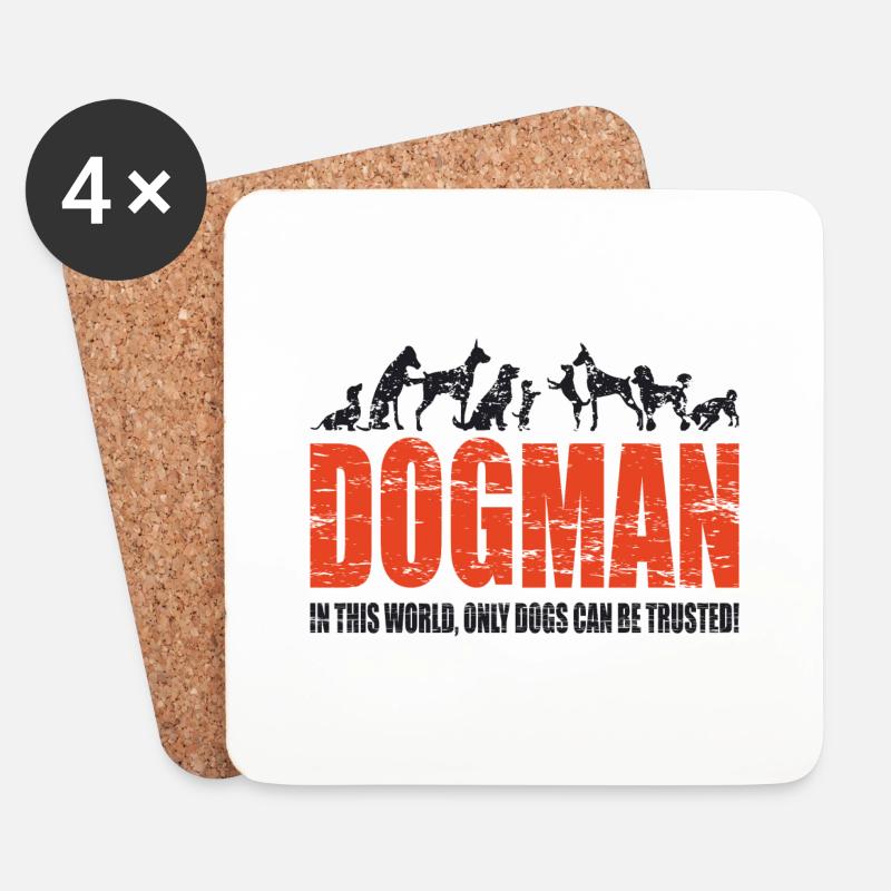 DOGMAN - Coasters (set of 4) - white