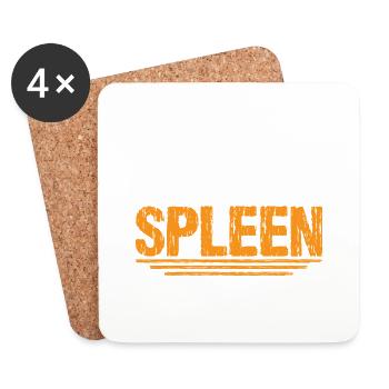 Tough Guys Don't Need A Spleen 4 - Coasters (set of 4) - white - Front