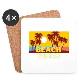 Beach 4 - Untersetzer (4er-Set) - Weiß - Vorne