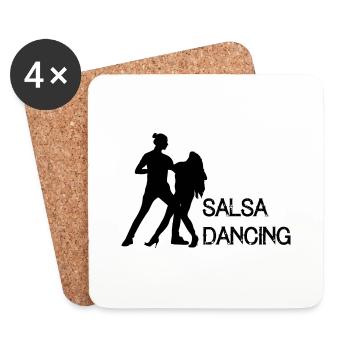 Dancing Dance Music - Coasters (set of 4) - white - Front