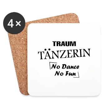 Dancing Dance Music - Untersetzer (4er-Set) - Weiß - Vorne