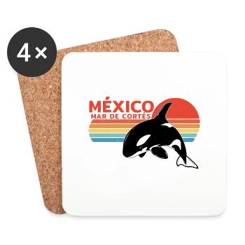 Orca Mar de Cortés Mexiko - Untersetzer (4er-Set) - Weiß - Vorne