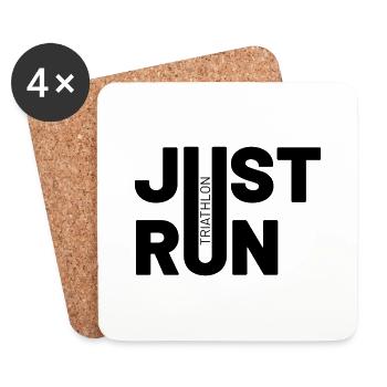 TRIATHLON just run - Coasters (set of 4) - white - Front