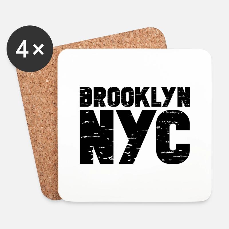 Brooklyn - Untersetzer (4er-Set) - Weiß