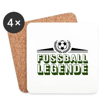 fussball legende - Untersetzer (4er-Set) - Weiß - Vorne