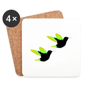 kolibri 02 - Untersetzer (4er-Set) - Weiß - Vorne