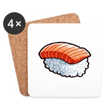 Gourmet Sushi - Coasters (set of 4) - white - Front