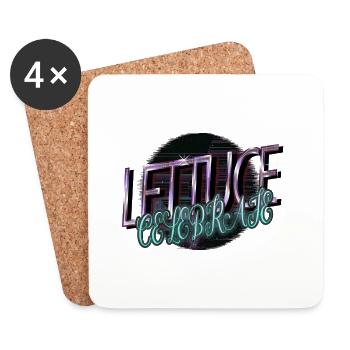 under the tree present idea funny sayings - Coasters (set of 4) - white - Front