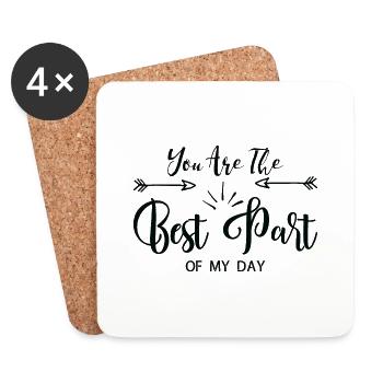 You Are the best - Coasters (set of 4) - white - Front