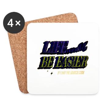 Profession Computer Science - Coasters (set of 4) - white - Front