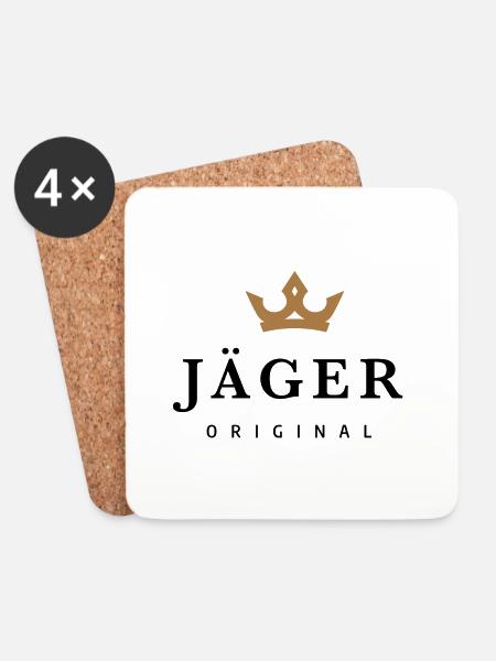 Jäger - Untersetzer (4er-Set) - Weiß