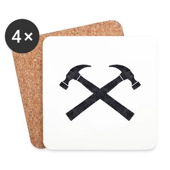 Hammer - Coasters (set of 4) - white - Front
