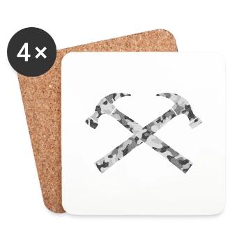 Hammer - Coasters (set of 4) - white - Front