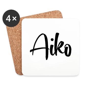 Name - Aiko - Coasters (set of 4) - white - Front